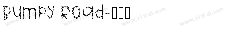 Bumpy Road字体转换